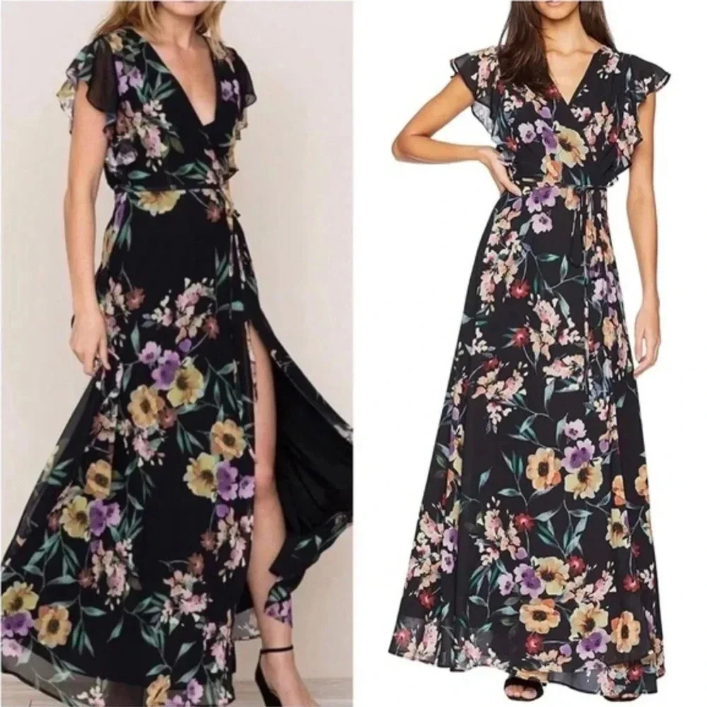 YUMI KIM Scenic Route Wrap Maxi - Lake Side